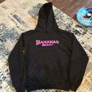 Bananas Monkey Paisley Hoodie size small